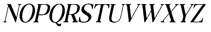 Qatarist Medium Extra Condensed Slanted Font UPPERCASE