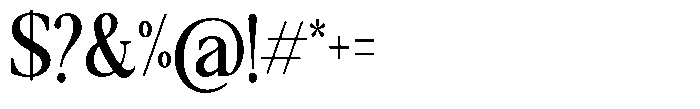 Qatarist Medium Extra Condensed Font OTHER CHARS