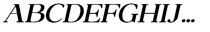 Qatarist Medium Extra Expanded Slanted Font UPPERCASE