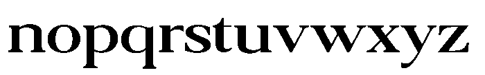 Qatarist Medium Extra Expanded Font LOWERCASE