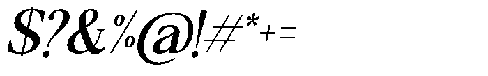 Qatarist Medium Semi Condensed Slanted Font OTHER CHARS