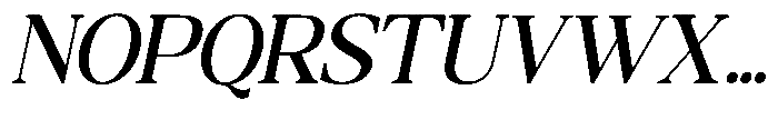 Qatarist Medium Semi Condensed Slanted Font UPPERCASE