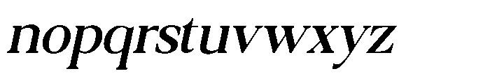 Qatarist Medium Semi Condensed Slanted Font LOWERCASE