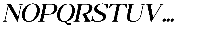 Qatarist Medium Semi Expanded Slanted Font UPPERCASE