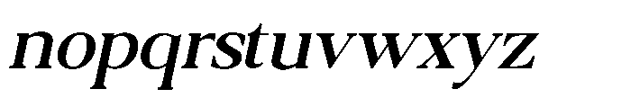Qatarist Medium Slanted Font LOWERCASE