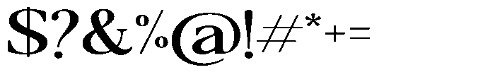 Qatarist Medium Ultra Expanded Font OTHER CHARS