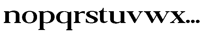 Qatarist Medium Ultra Expanded Font LOWERCASE