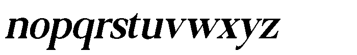 Qatarist Semi Bold Condensed Slanted Font LOWERCASE