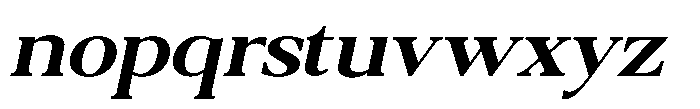 Qatarist Semi Bold Expanded Slanted Font LOWERCASE