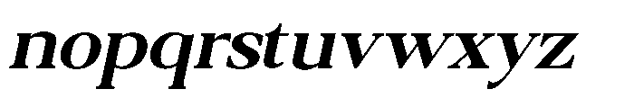 Qatarist Semi Bold Semi Expanded Slanted Font LOWERCASE