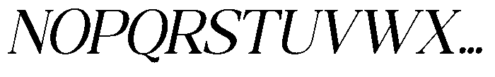 Qatarist Semi Condensed Slanted Font UPPERCASE