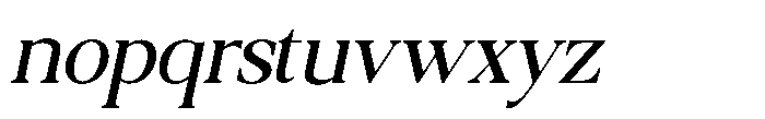 Qatarist Semi Condensed Slanted Font LOWERCASE