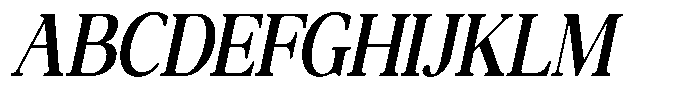 Qatarist SemiBold ExtraCondensed Slant Font UPPERCASE