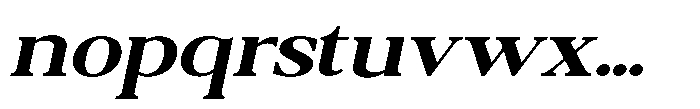 Qatarist SemiBold ExtraExpanded Slant Font LOWERCASE