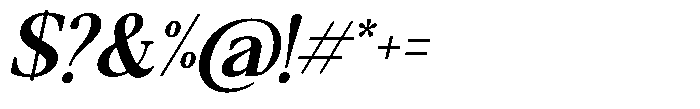 Qatarist SemiBold SemiCondensed Slant Font OTHER CHARS