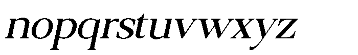 Qatarist Slanted Font LOWERCASE