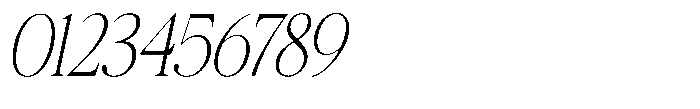 Qatarist Thin Condensed Slanted Font OTHER CHARS