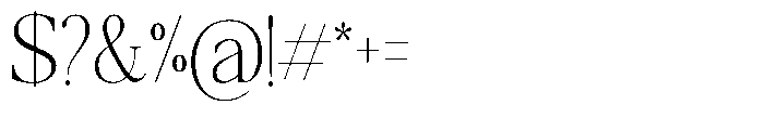 Qatarist Thin Condensed Font OTHER CHARS