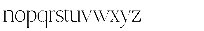 Qatarist Thin Condensed Font LOWERCASE