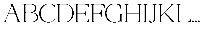 Qatarist Thin Expanded Font UPPERCASE