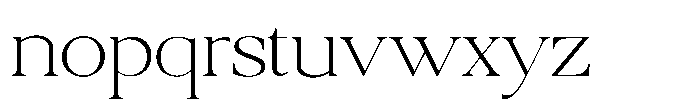 Qatarist Thin Expanded Font LOWERCASE