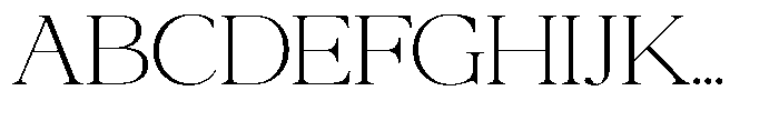 Qatarist Thin Extra Expanded Font UPPERCASE