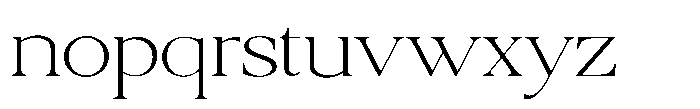 Qatarist Thin Extra Expanded Font LOWERCASE
