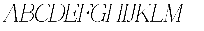 Qatarist Thin Semi Condensed Slanted Font UPPERCASE