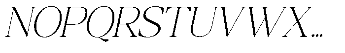 Qatarist Thin Semi Condensed Slanted Font UPPERCASE