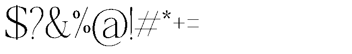 Qatarist Thin Semi Condensed Font OTHER CHARS