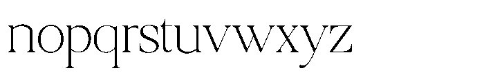 Qatarist Thin Semi Condensed Font LOWERCASE