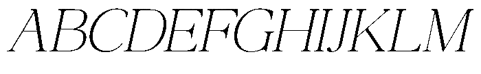 Qatarist Thin Semi Expanded Slanted Font UPPERCASE