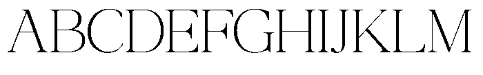 Qatarist Thin Semi Expanded Font UPPERCASE