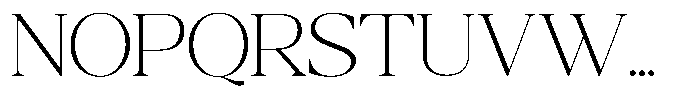 Qatarist Thin Semi Expanded Font UPPERCASE