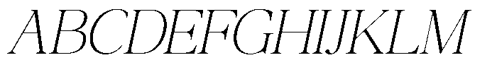 Qatarist Thin Slanted Font UPPERCASE