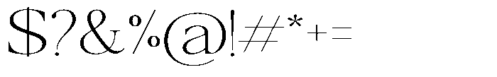 Qatarist Thin Ultra Expanded Font OTHER CHARS