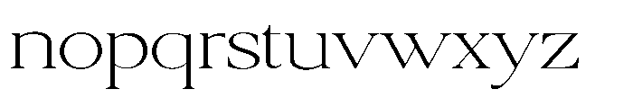 Qatarist Thin Ultra Expanded Font LOWERCASE