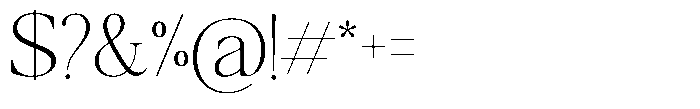 Qatarist Thin Font OTHER CHARS