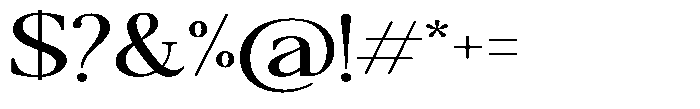 Qatarist Ultra Expanded Font OTHER CHARS