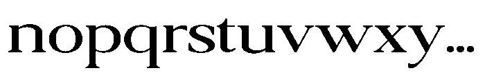Qatarist Ultra Expanded Font LOWERCASE