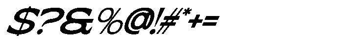 Qatteo Italic Font OTHER CHARS