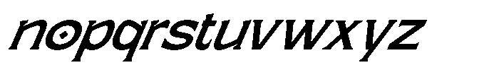 Qatteo Italic Font LOWERCASE