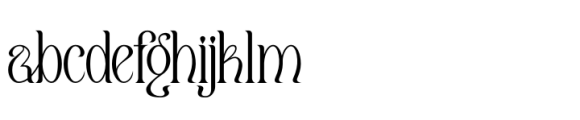 Qaugherty Regular Font LOWERCASE