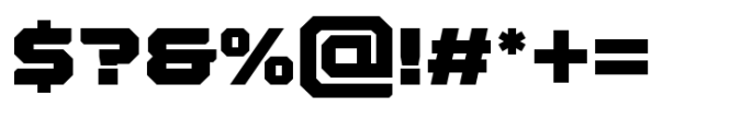QB One Heavy Expanded Font OTHER CHARS