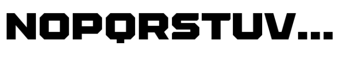 QB One Heavy Expanded Font UPPERCASE