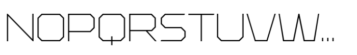 QB One Thin Font UPPERCASE