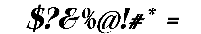 Qelvora Black Italic Font OTHER CHARS