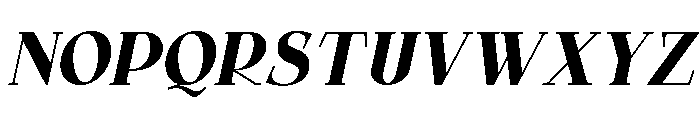 Qelvora Black Italic Font UPPERCASE