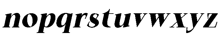 Qelvora Black Italic Font LOWERCASE