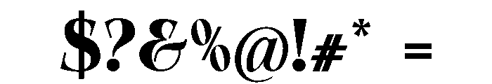 Qelvora Black Font OTHER CHARS